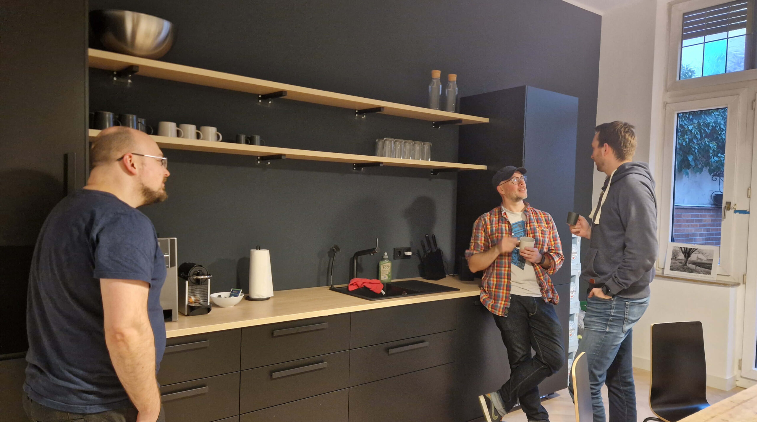 Küche im Coworking Space